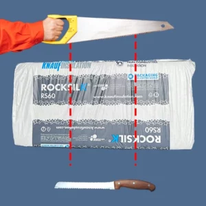 How to cut mineral wool