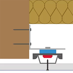 ceiling isolation clip diagram