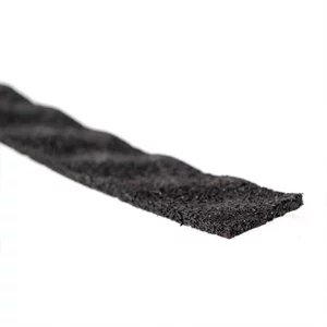 Pimpled rubber isolation strip