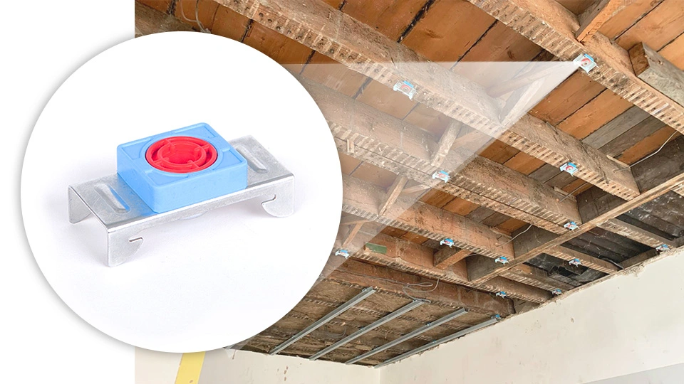 MuteClip ceiling installation