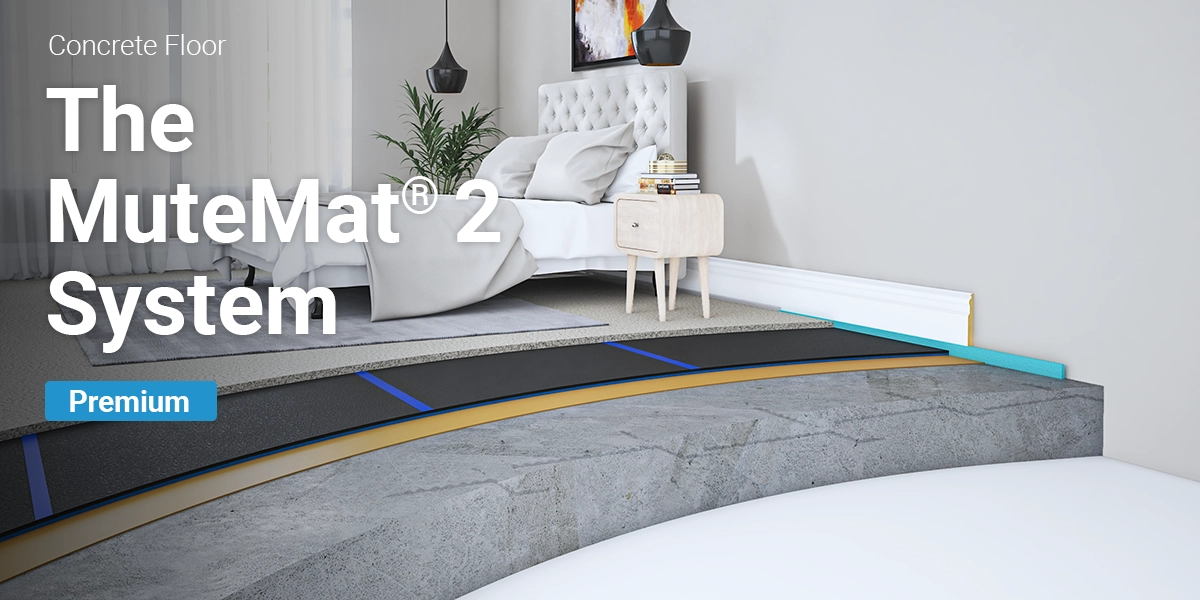 MuteMat 2 Premium Pro Concrete Floor Soundproofing System