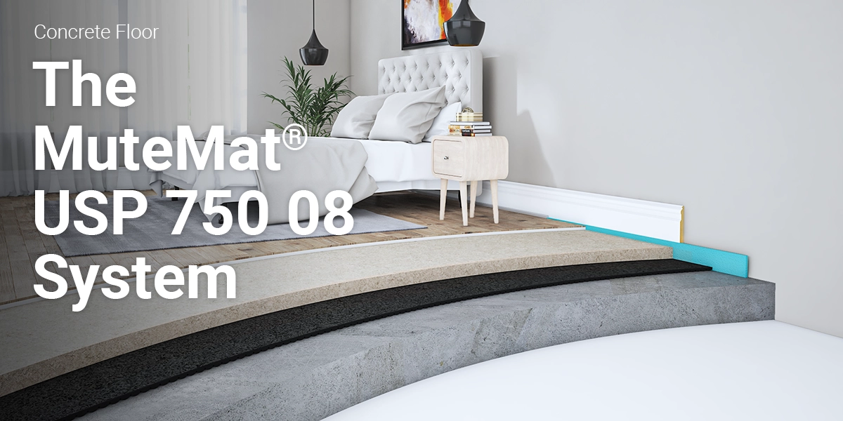 MuteMat USP 750 08 Concrete Floor Soundproofing System