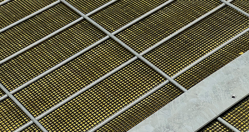 Acoustic fencing close up