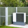 acoustic fences around air source heat pump