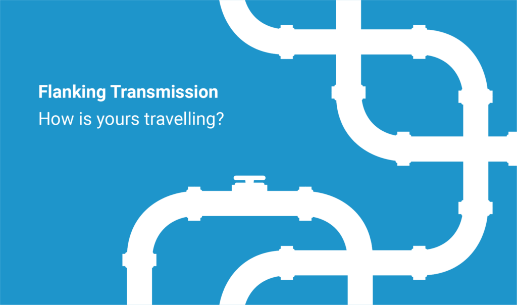 Types of flanking transmission paths in row housing.