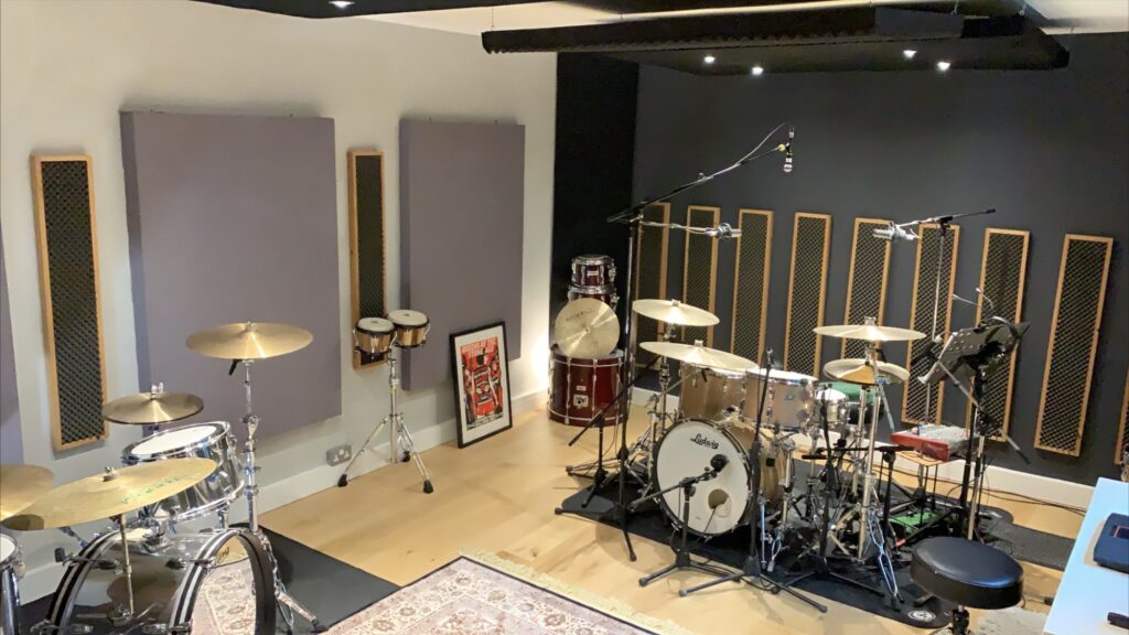 soundproofed drumming shed