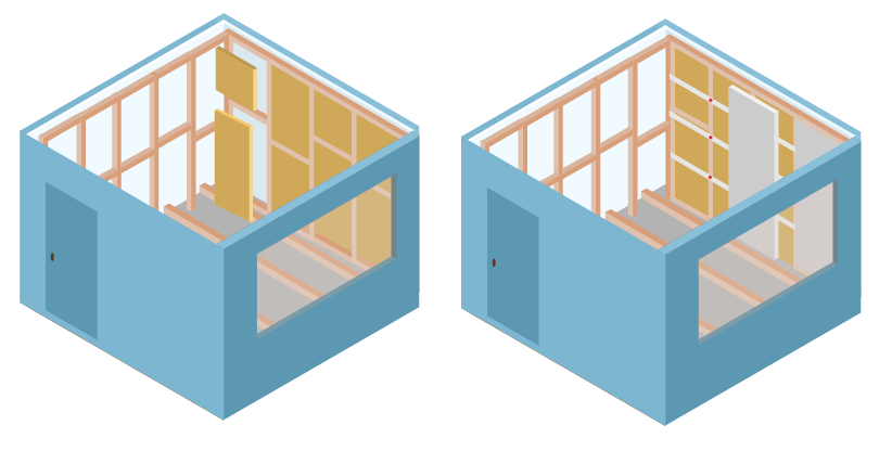 soundproof garden room walls infographic