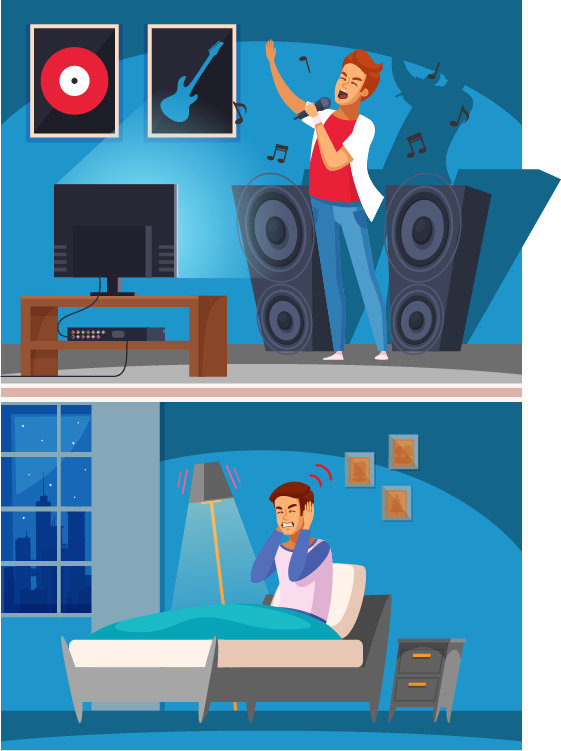 soundproofing floor in flat against noisy neighbours