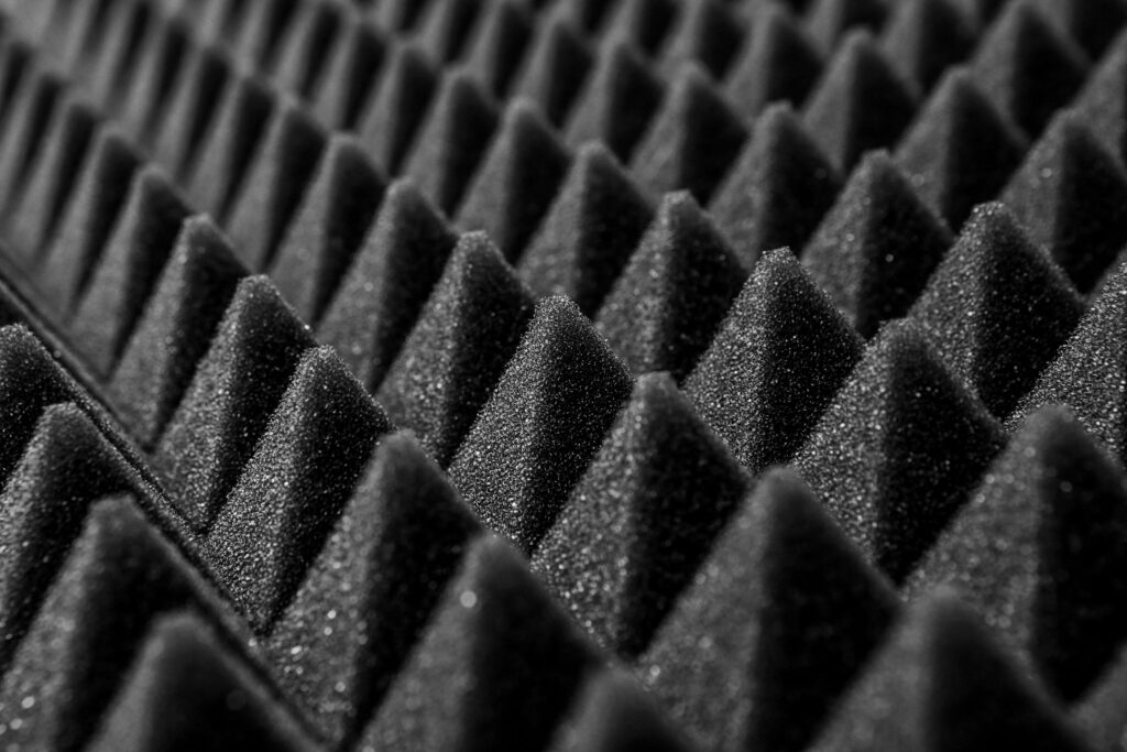 acoustic foam close up photo