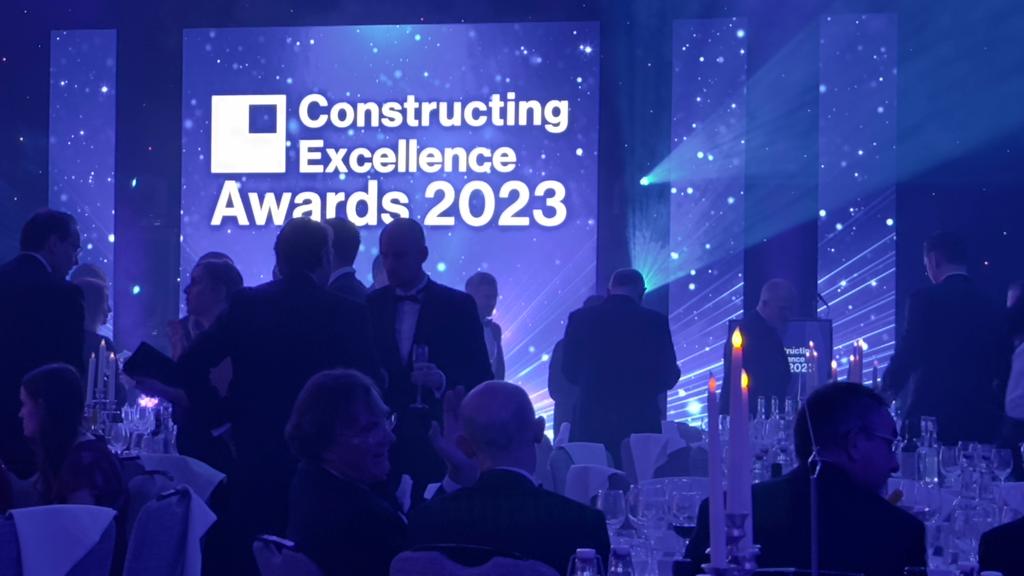 constructing excellence awards ceremony 2023 ikoustic winners of innovation award
