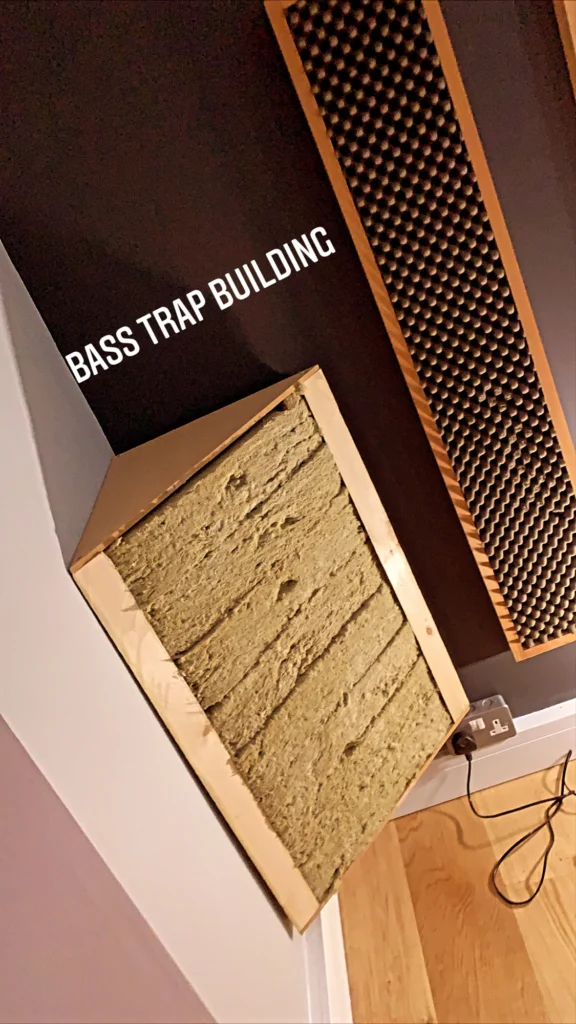 Home made bass trap music studio