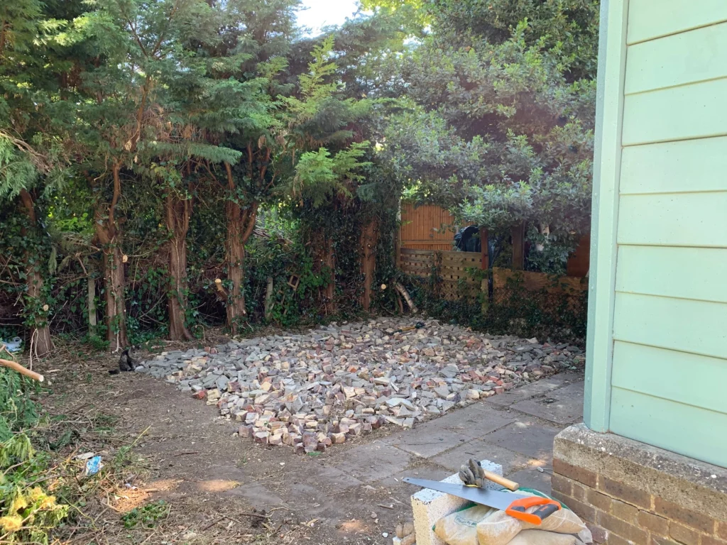 Foundations for garden music studio